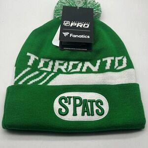 Toronto St. Pats Fanatics Authentic Pro Alternate Logo Knit Pom Hat beanie NWT